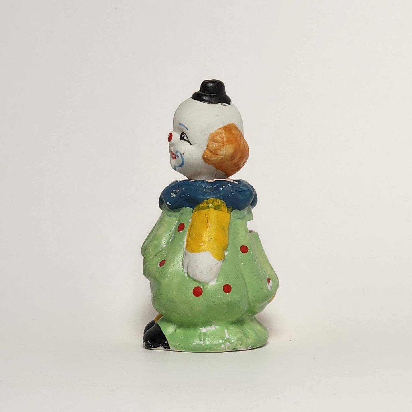 Ceramic Clown Bobblehead Coin Bank Figurine