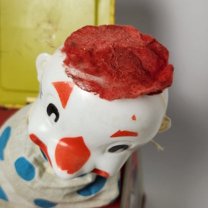Mattel - Metal Clown Wind-Up Jack in the Box Toy 1951 (NON WORKING)