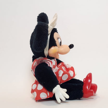Walt Disney Productions - Applause - Minnie Mouse Plush Doll with Polka Dot Dress 1981