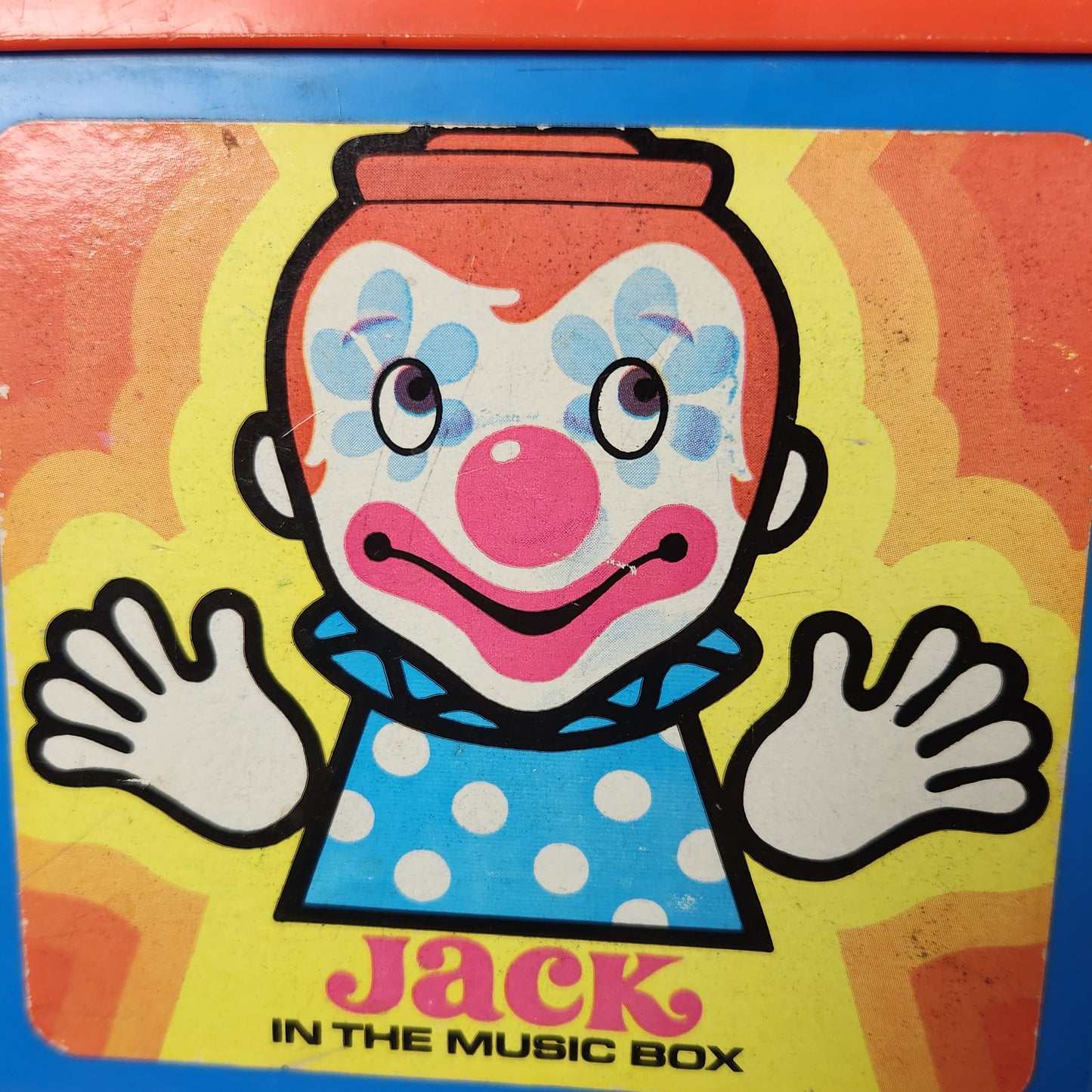 Mattel - Wind-Up Jack in the Music Box Toy 1976