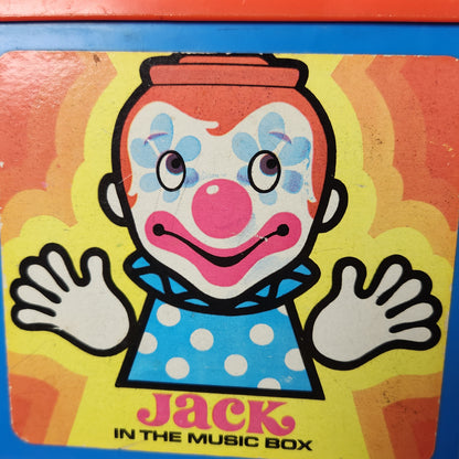 Mattel - Wind-Up Jack in the Music Box Toy 1976