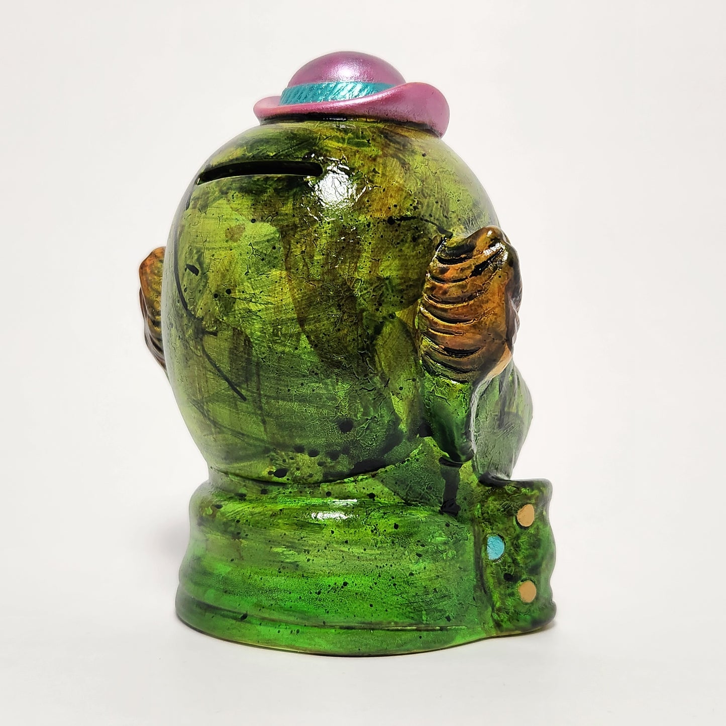 Blvck Oatmeal - "Infectious Laughter" Ceramic Enesco Clown Figurine 2026 (CUSTOM)