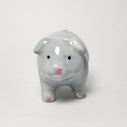 Pink and Gray Pigs Salt and Pepper Shaker Set