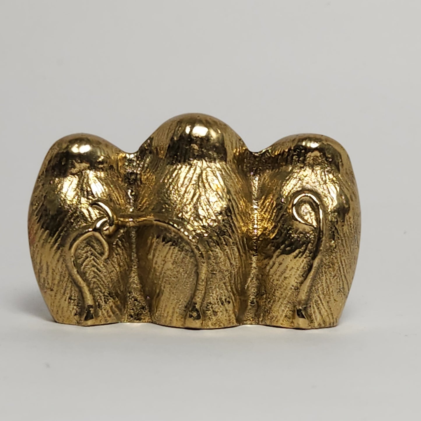 Three Wise Monkeys Brass Figurine