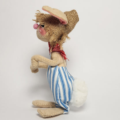 Annalee Mobilitee Country Rabbit Doll 1965