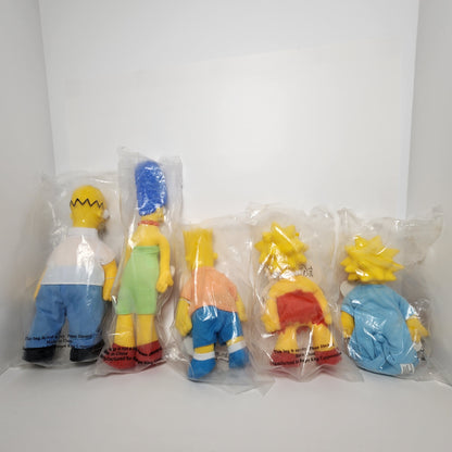 The Simpsons - Matt Groening - Burger King Plush Dolls 1990 Set of 5