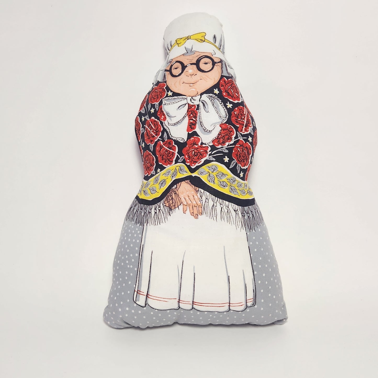 Handmade Red Riding Hood, Grandmother and Big Bad Wolf Plush Pillow Dolls Set of 3