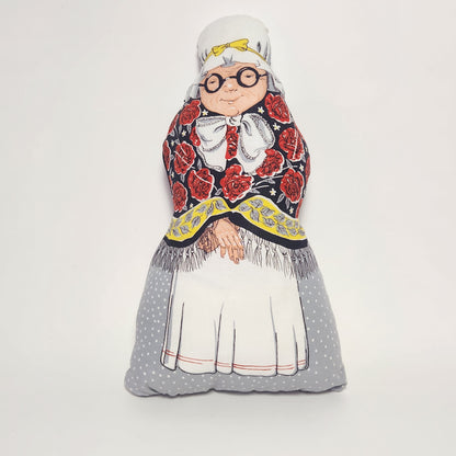 Handmade Red Riding Hood, Grandmother and Big Bad Wolf Plush Pillow Dolls Set of 3