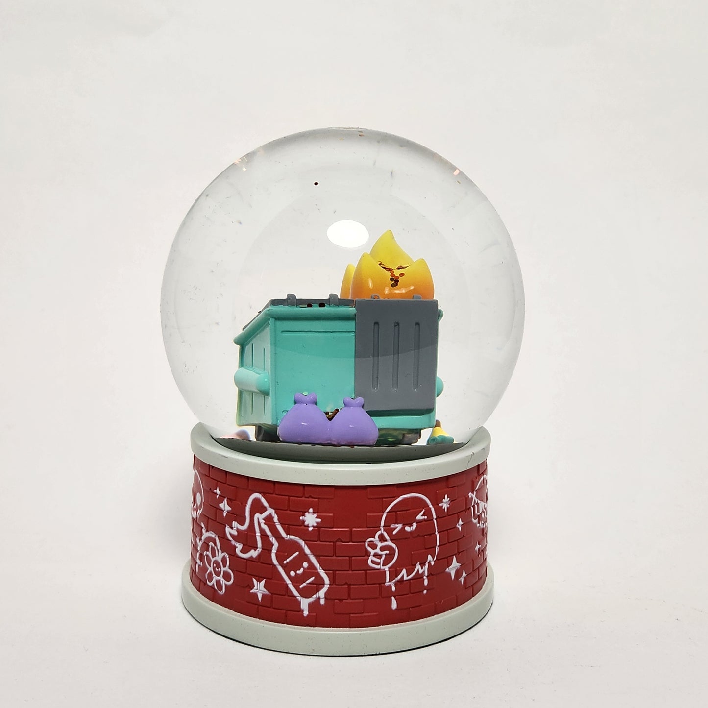 100% Soft - Dumpster Fire Snow Globe - NEW!