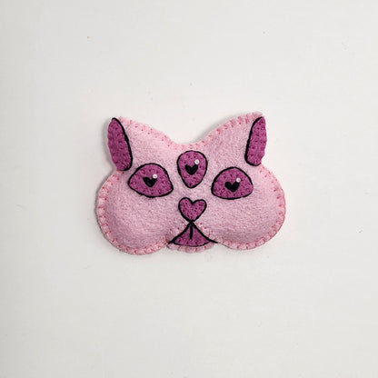 BANGcreated! - Love Cats 1.75" x 2.25" Felt Pin