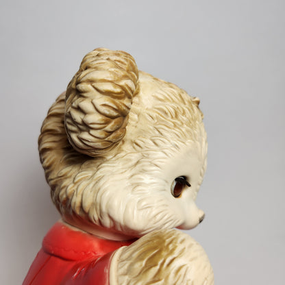 Arrow Rubber and Plastics Corporation - Edward Mobley - Red Bear Rubber Squeak Toy 1962