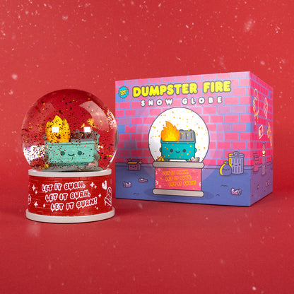 100% Soft - Dumpster Fire Snow Globe - NEW!