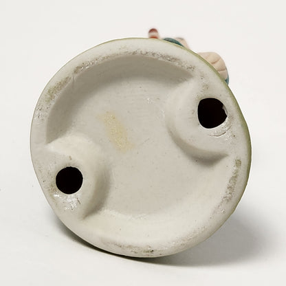 Clown with Umbrella Porcelain Bisque Figurine