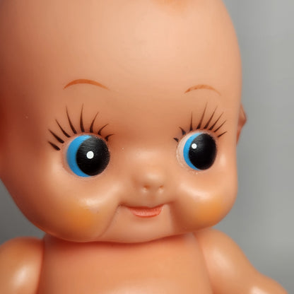 Kewpie 8" Rubber Squeak Doll with Crocheted Dress