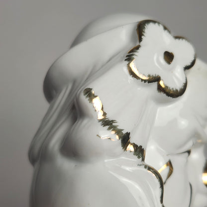 GOT - Porcelain White and Gold Clown Head Bust Figurine