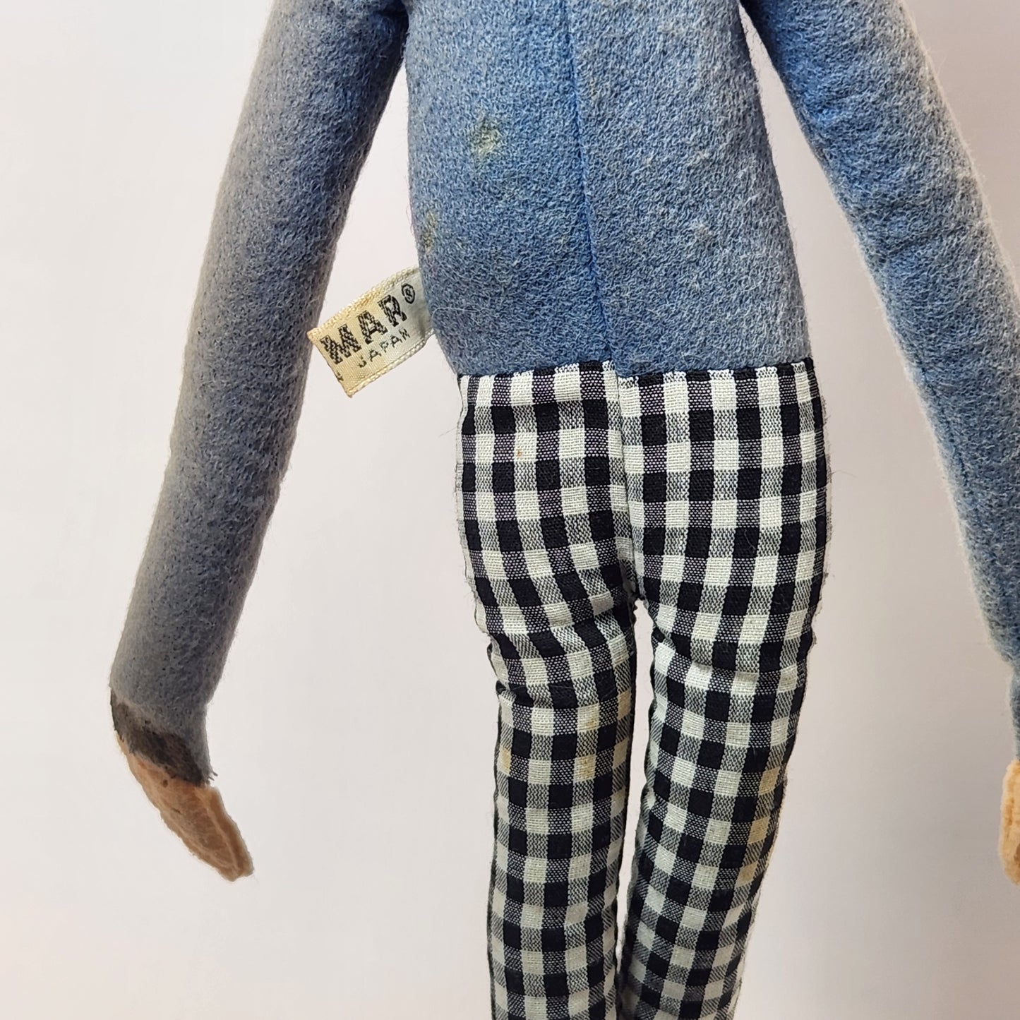 KAMAR - "Jock The Hobo" Sad Clown Japan Plush Doll with Vinyl Face 1966