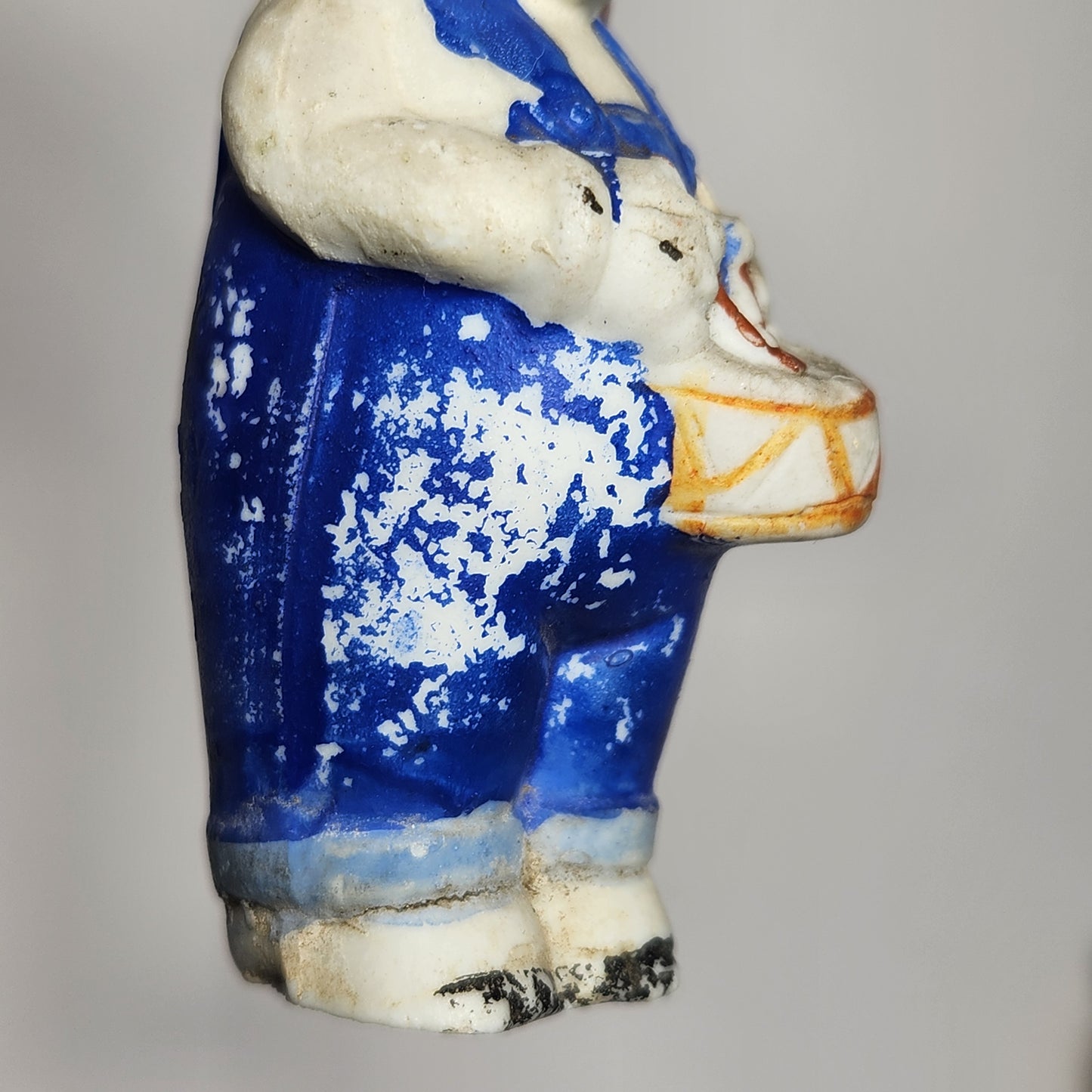 Walt Disney - Porcelain Bisque Three Little Pigs Band Figurines 1930s