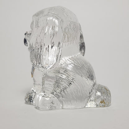 Goebel - Lead Crystal Dog Figurine 1980s