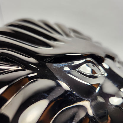 Columbine - Black Lion's Head Hard Shell Crossbody Bag