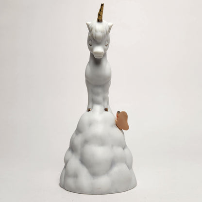 Enesco - Unicorn on Cloud with Butterfly Porcelain Bisque Bell
