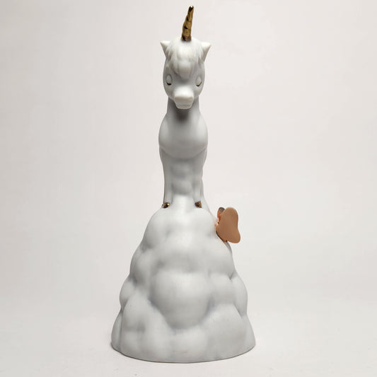 Enesco - Unicorn on Cloud with Butterfly Porcelain Bisque Bell