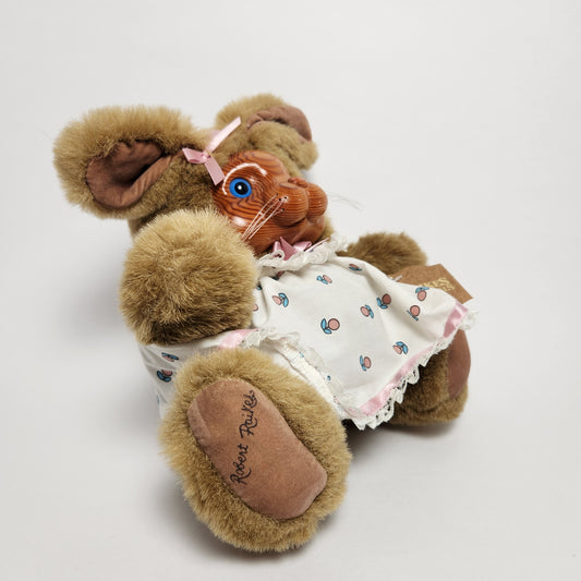 Raikes Originals - Robert Raikes - Rabbit with Wooden Face Plush Doll 1988