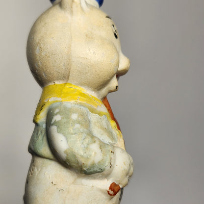 Walt Disney - Porcelain Bisque Three Little Pigs Band Figurines 1930s