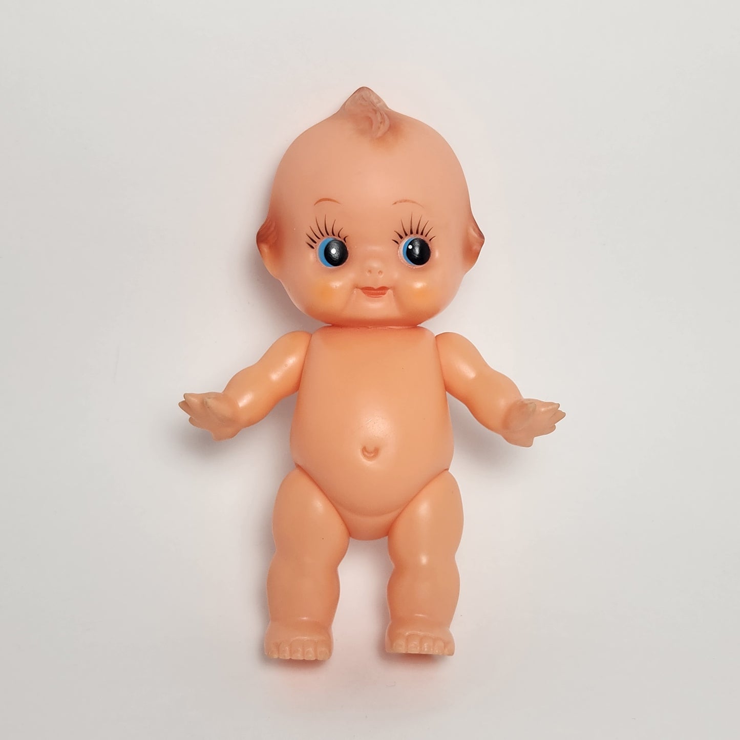 Kewpie 8" Rubber Squeak Doll with Crocheted Dress