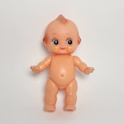 Kewpie 8" Rubber Squeak Doll with Crocheted Dress
