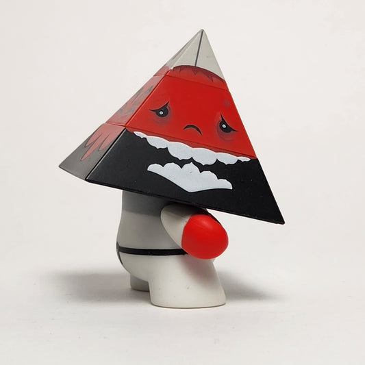 Kidrobot - Andrew Bell - Red Pyramidun Dunny 2013