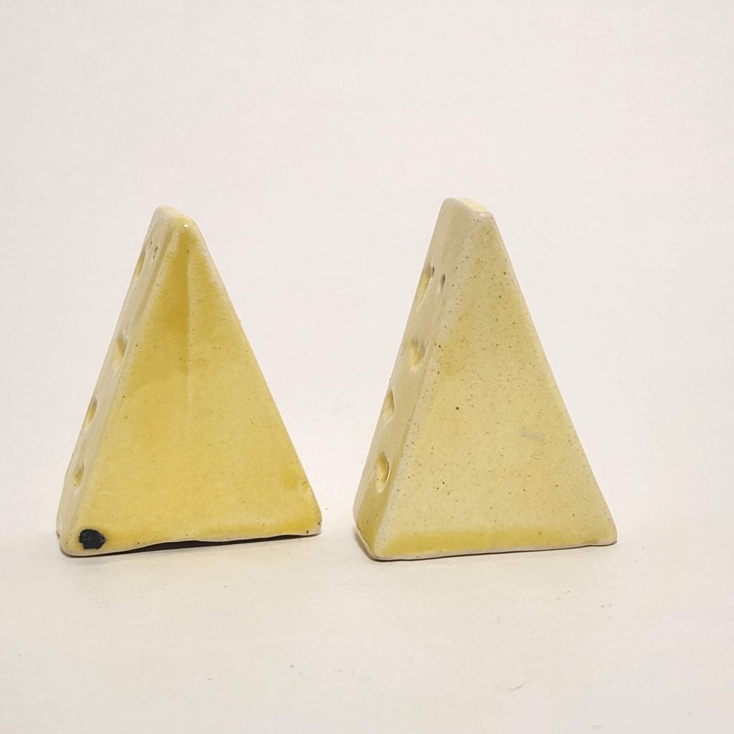 Ceramic Cheese Salt and Pepper Shaker Set