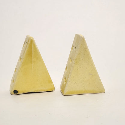 Ceramic Cheese Salt and Pepper Shaker Set