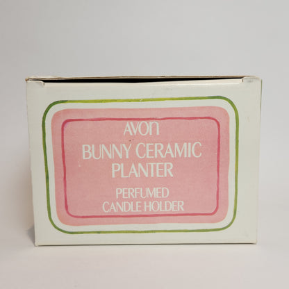 Avon - Ceramic Bunny Perfumed Candle Holder Planter
