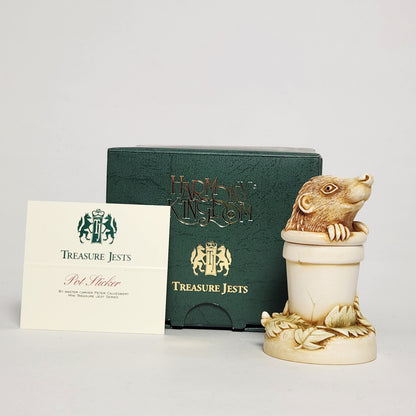 Harmony Kingdom - Peter Calvesbert - Pot Sticker Trinket Box 1999