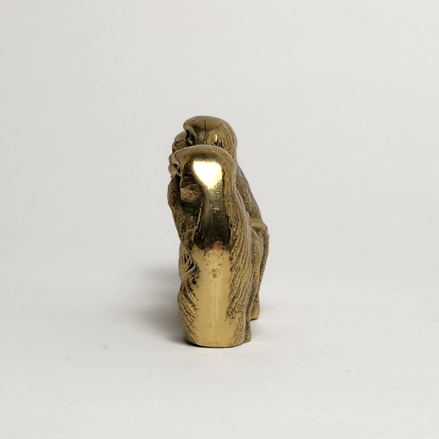 Three Wise Monkeys Brass Figurine