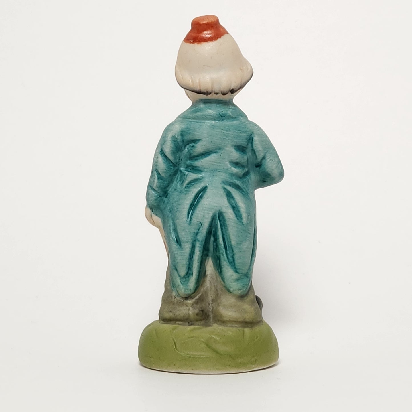 Clown with Umbrella Porcelain Bisque Figurine