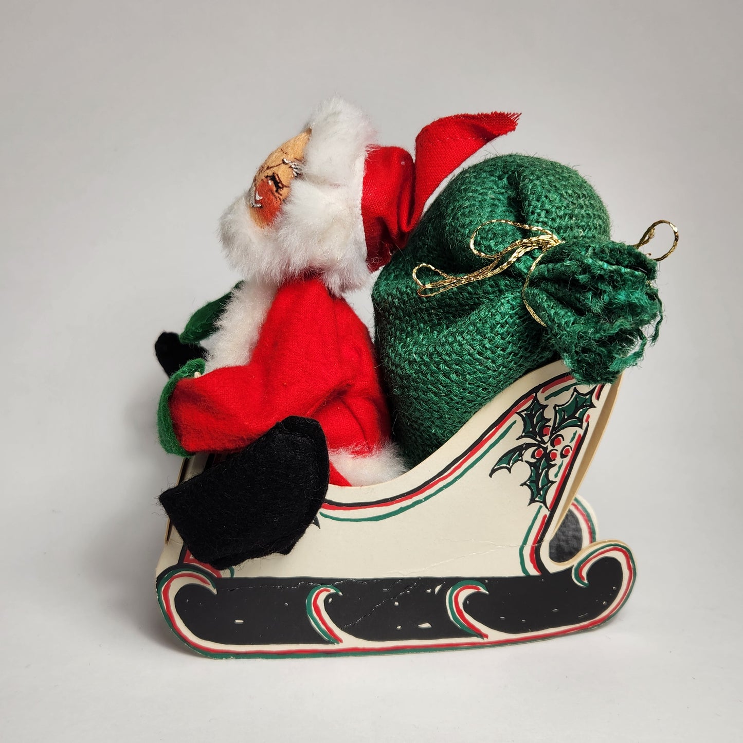 Annalee Mobilitee Dolls - Santa Claus Doll with Sleigh 1979