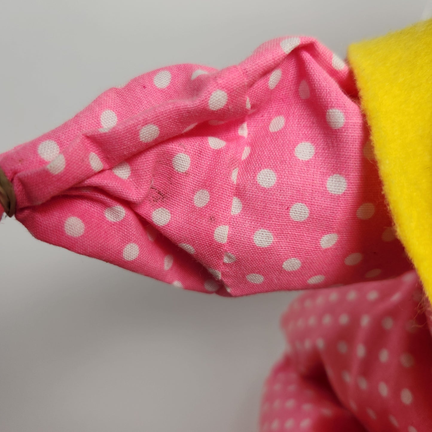 Annalee Mobilitee Pink Polkadot Clown Doll 1971
