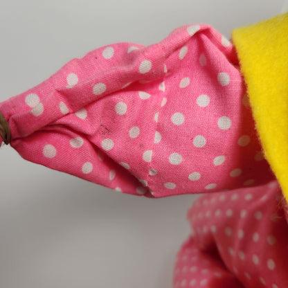 Annalee Mobilitee Pink Polkadot Clown Doll 1971