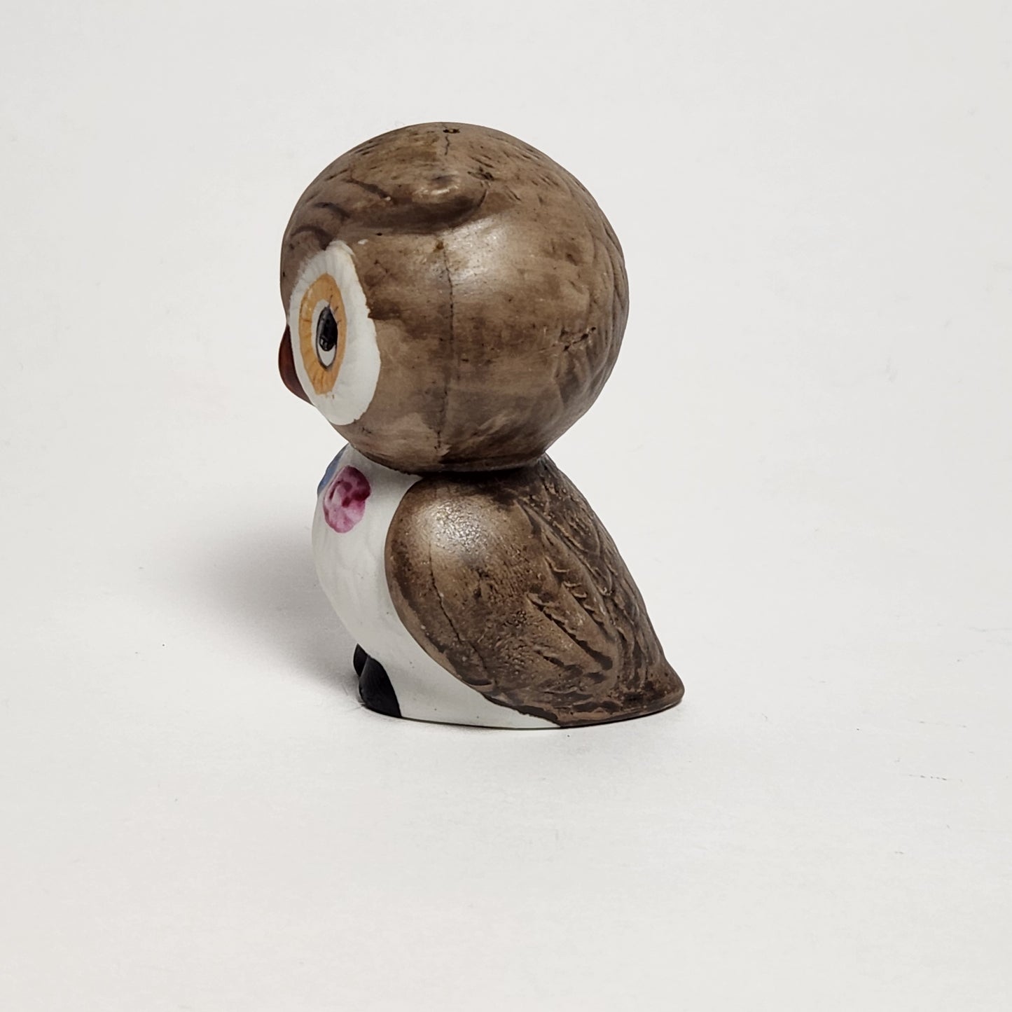 Porcelain Bisque Owl Salt and Pepper Shaker Set