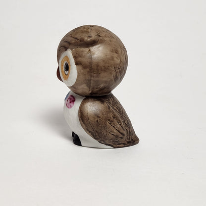 Porcelain Bisque Owl Salt and Pepper Shaker Set