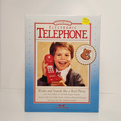 Worlds of Wonder - The World of Teddy Ruxpin Animated Talking Toy and Telephone (Bundle) 1990