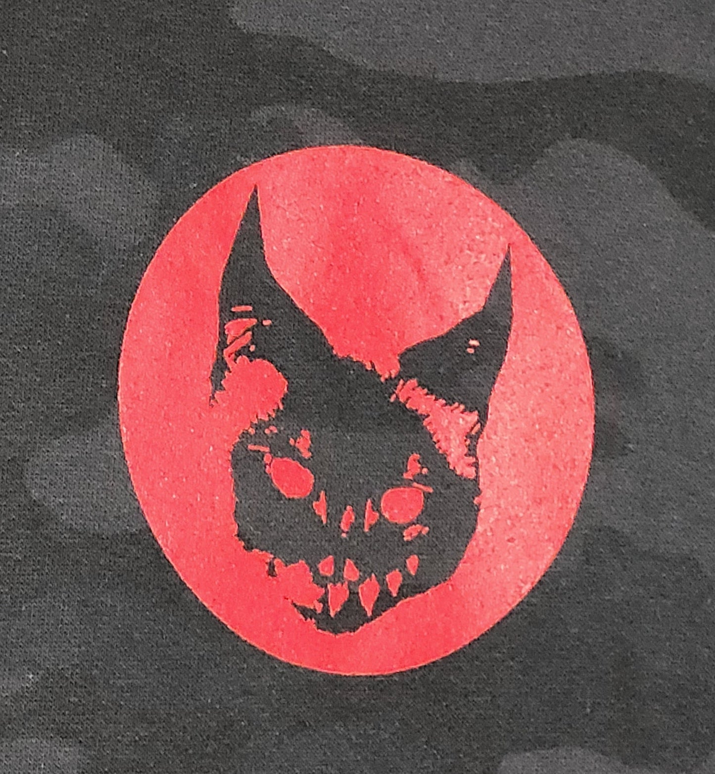 BANGcreated! - ALL HAIL LUCYFUR - Heavyweight Black on Black Camo Hoodie