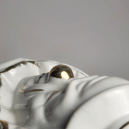 GOT - Porcelain White and Gold Clown Head Bust Figurine