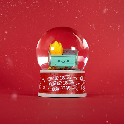 100% Soft - Dumpster Fire Snow Globe - NEW!