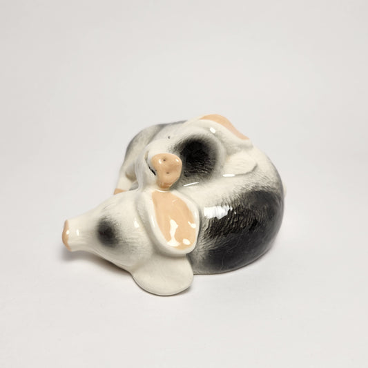 Ceramic Sleeping Pigs Figurine