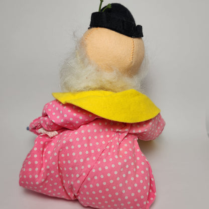 Annalee Mobilitee Pink Polkadot Clown Doll 1971