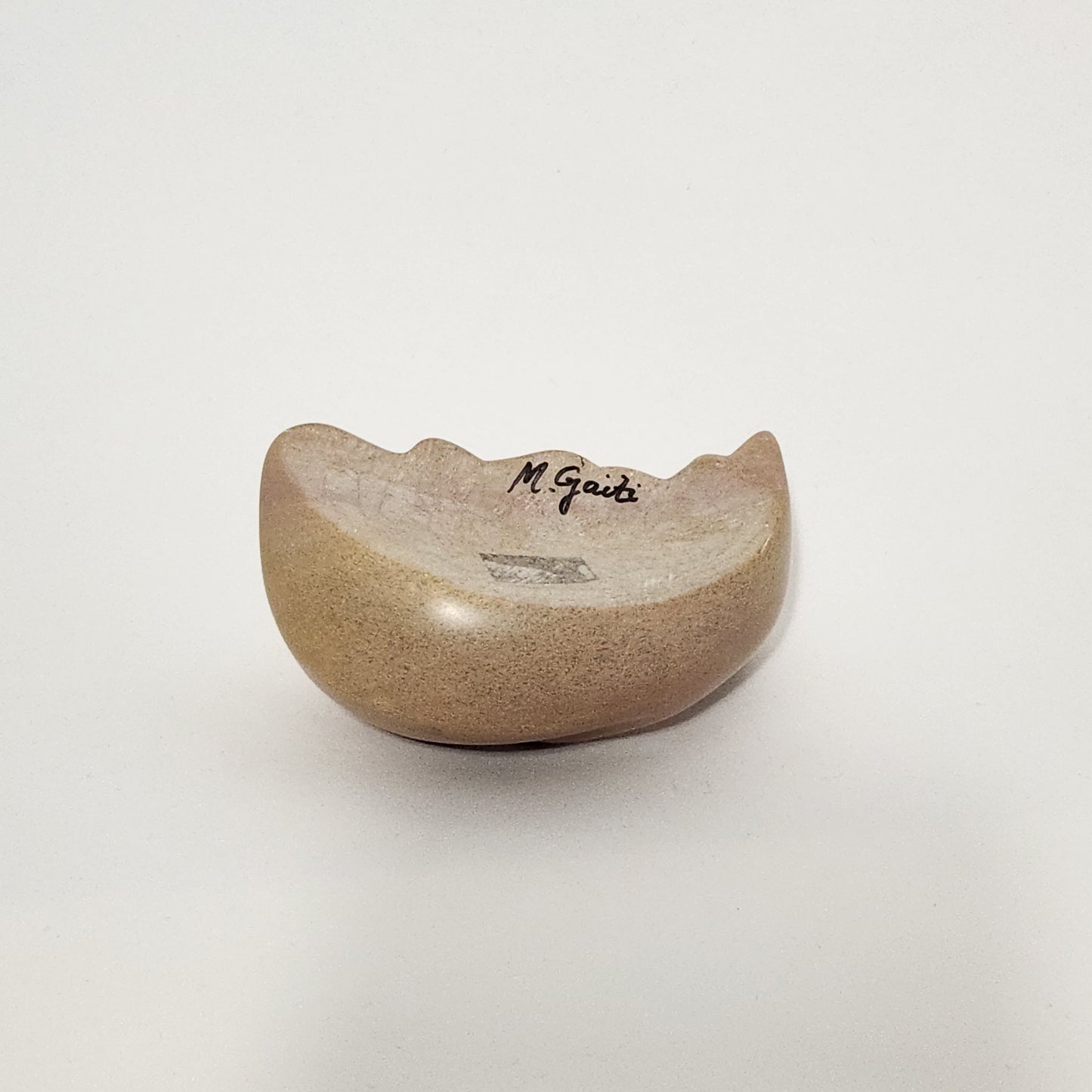 Martin Gaiti - Hand-Carved Stone Sleeping Cat Sculpture