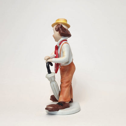 Arnart Imports - Porcelain Clown with Umbrella 1982