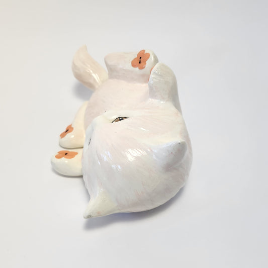 Gare Inc. - Ceramic White Cat Figurine 1979